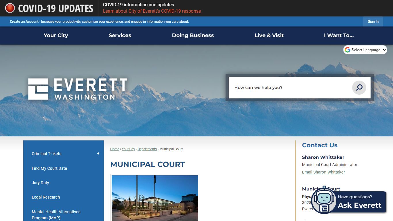 Municipal Court | Everett, WA - Official Website